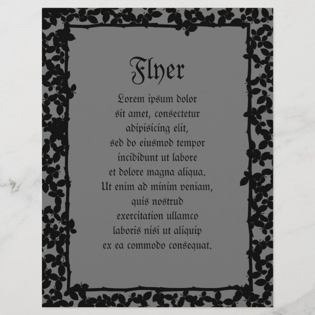 Evil Topiary Coordinates Flyer (Front)