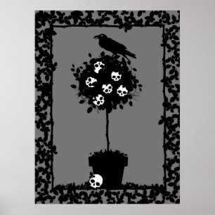 Evil Topiary Coordinates Poster