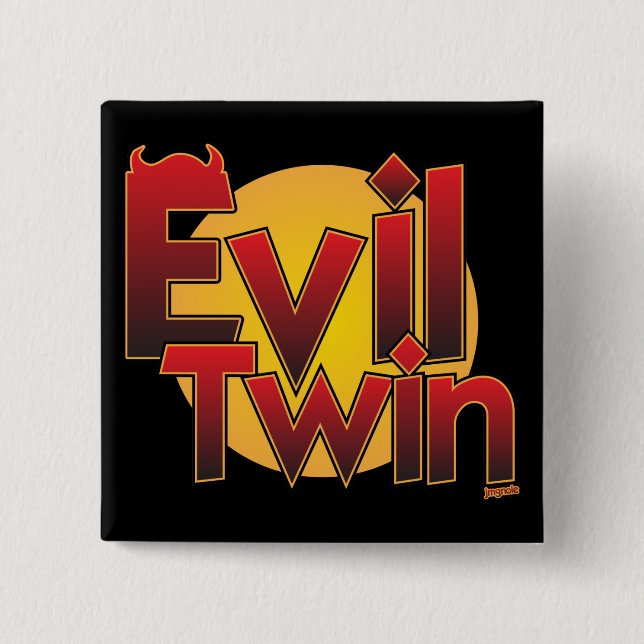 Evil Twin 15 Cm Square Badge (Front)