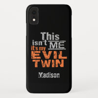 Evil Twin custom name phone cases