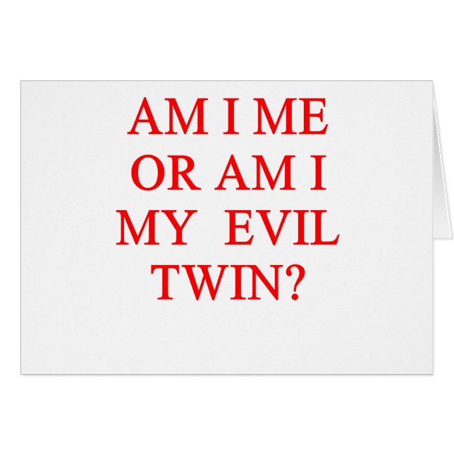 evil twin joke (Front Horizontal)