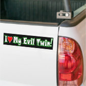 Evil twin love bumper sticker (On Truck)
