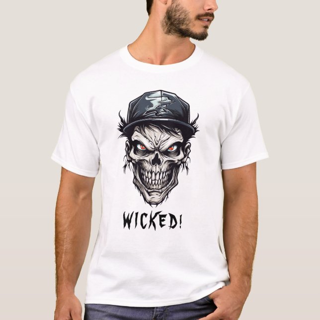 Evil Wicked Undead Zombie Character  T-Shirt (Front)