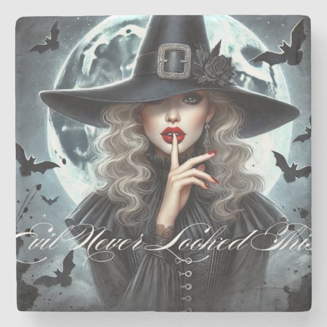 Evil Witch Full Moon Coaster (Front)
