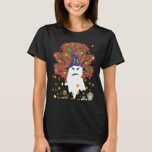 Evil Witch Ghost Black Cat Owls Halloween Fall Tha T-Shirt
