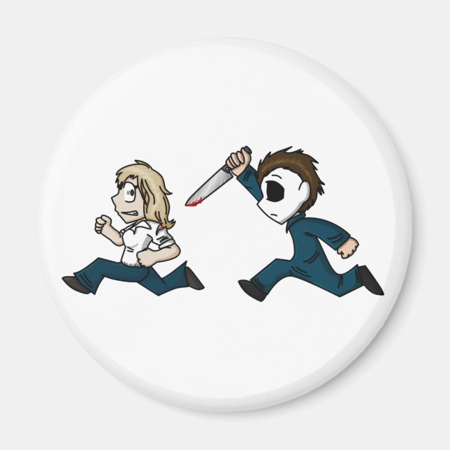 Evilontwolegs caricatures magnet (Front)