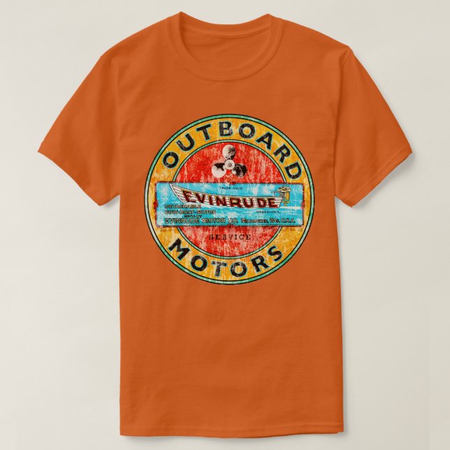 Evinrude Vintage Outboard motors T-Shirt (Design Front)