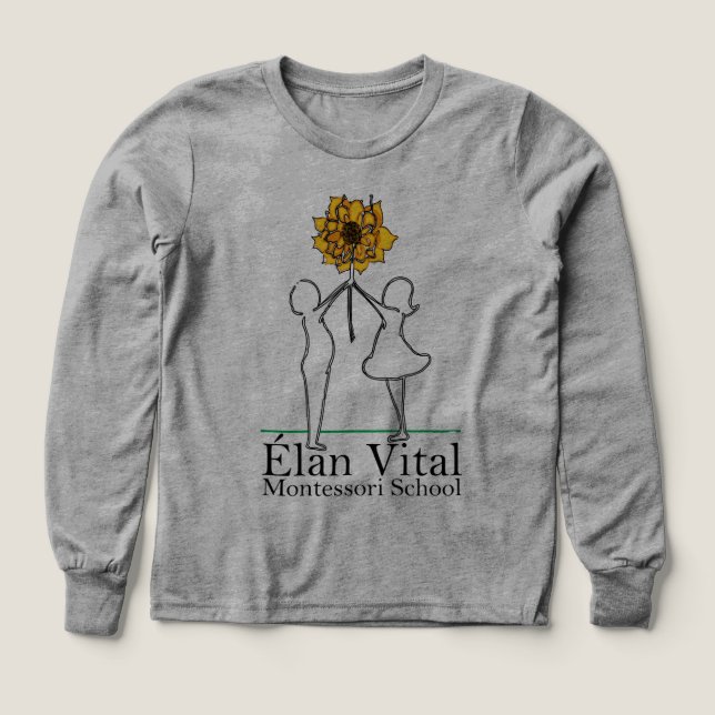 EVM Kid's long sleeve t-shirt  (Design Front)