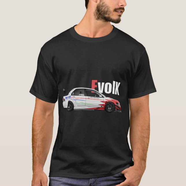 Evo 9 ix cyber evo wta WRC Mitsubish Evolution tar T-Shirt (Front)