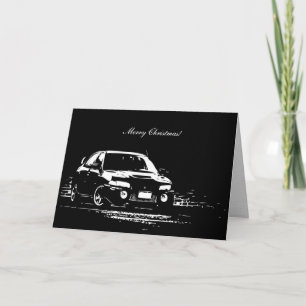 EVO IX Car Themed Christmas Card