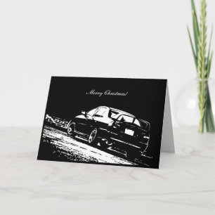 EVO IX Car Themed Christmas Card