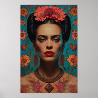 Evocative Surreal Portrait | Dark Expressive Art w Poster