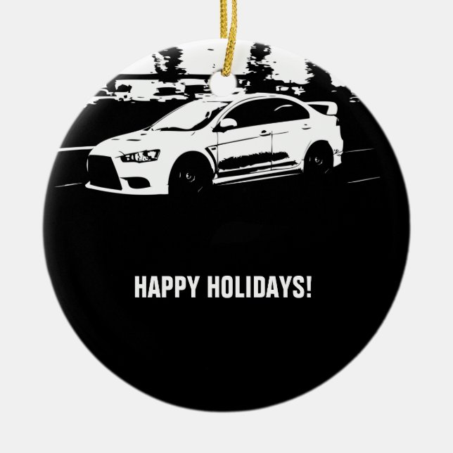 Evolution 10 Rolling shot Ceramic Tree Decoration (Front)