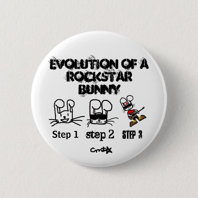 Evolution 6 Cm Round Badge (Front)