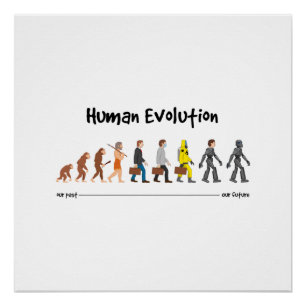 Evolution - a robotic future poster