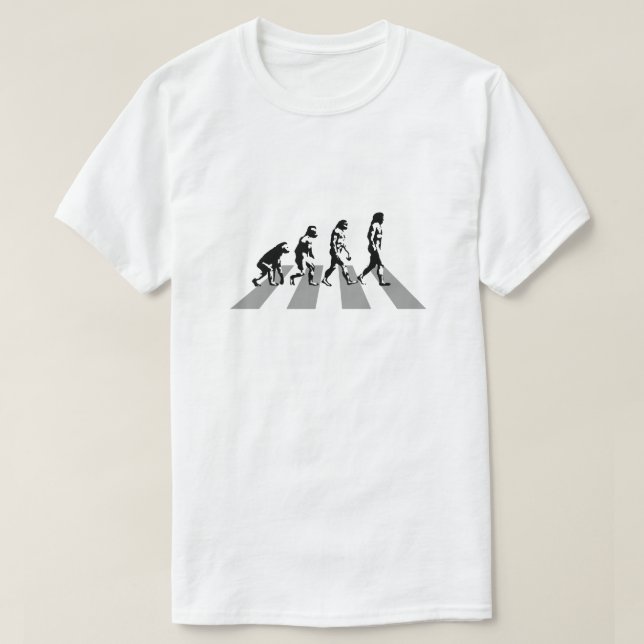 Evolution - Abbey Road Parody T-Shirt (Design Front)