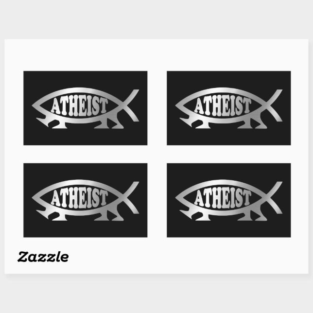 Evolution - Atheist Rectangular Sticker (Sheet)