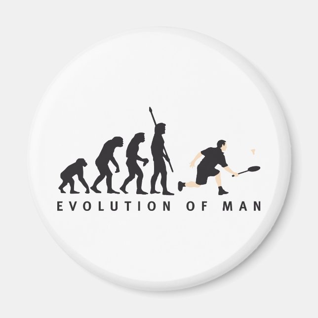 evolution badminton magnet (Front)