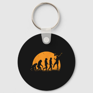 Evolution Badminton Player _ Racket Shuttle Key Ring
