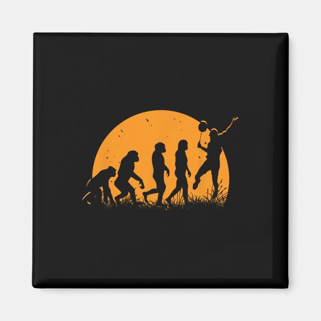 Evolution Badminton Player Racket Shuttle  Magnet (Front)