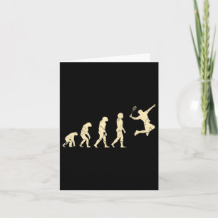 Evolution Badminton Player Shuttle Racket  Card