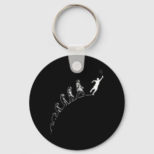 Evolution Badminton Shuttle Art Sports Key Ring