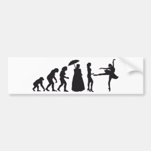 evolution ballet bumper sticker