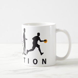 evolution basketball coffee mug
