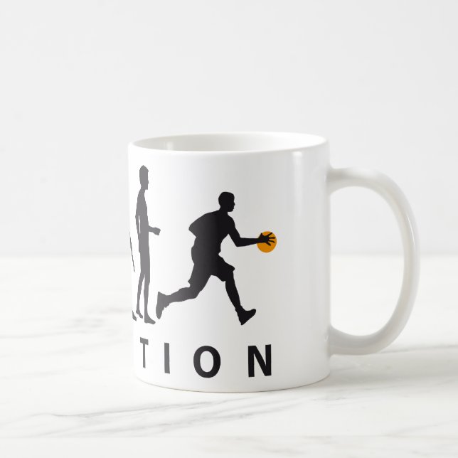 evolution basketball coffee mug (Right)