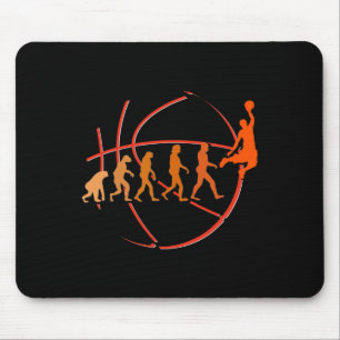 Evolution Basketball Player Ball Game Hoops Mouse Pad