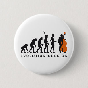 evolution bass 6 cm round badge