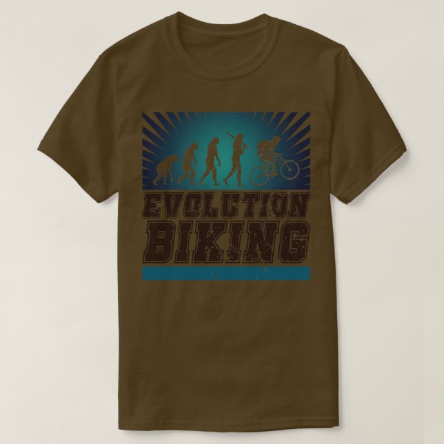 Evolution Biking 1  T-Shirt (Design Front)