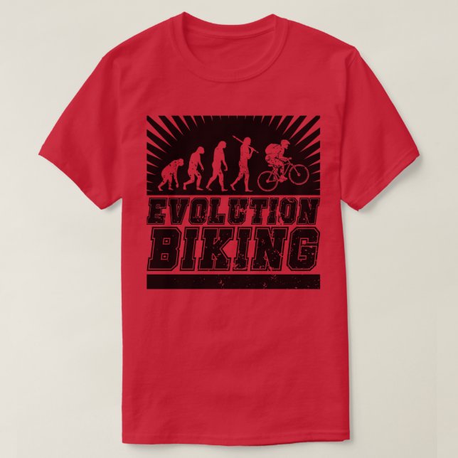 Evolution Biking  T-Shirt (Design Front)
