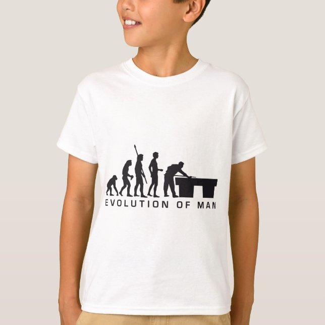 evolution billard T-Shirt (Front)