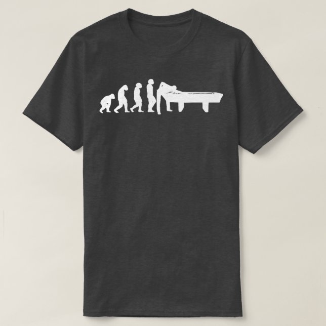 EVOLUTION Billiard pool table games sticks snooker T-Shirt (Design Front)