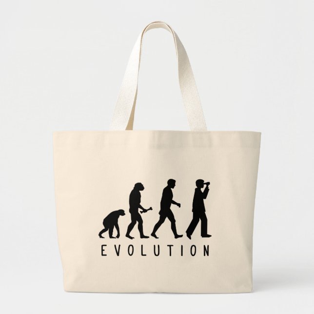 Evolution: Birder Large Tote Bag (Front)