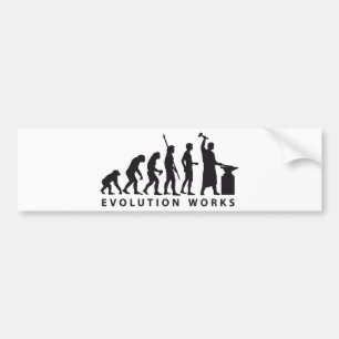 evolution blacksmith bumper sticker