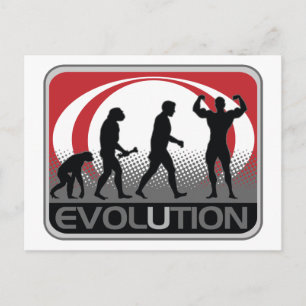 Evolution BodyBuilder Postcard