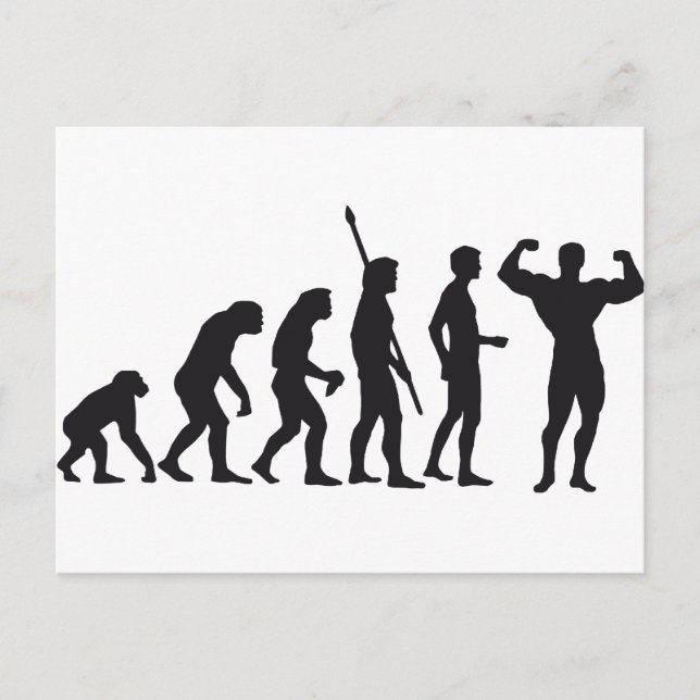 evolution bodybuilding postcard (Front)