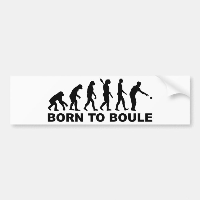 Evolution Boule Petanque Bumper Sticker (Front)