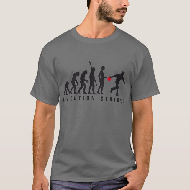evolution bowling T-Shirt (Front)