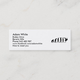 Evolution Breakdance Mini Business Card