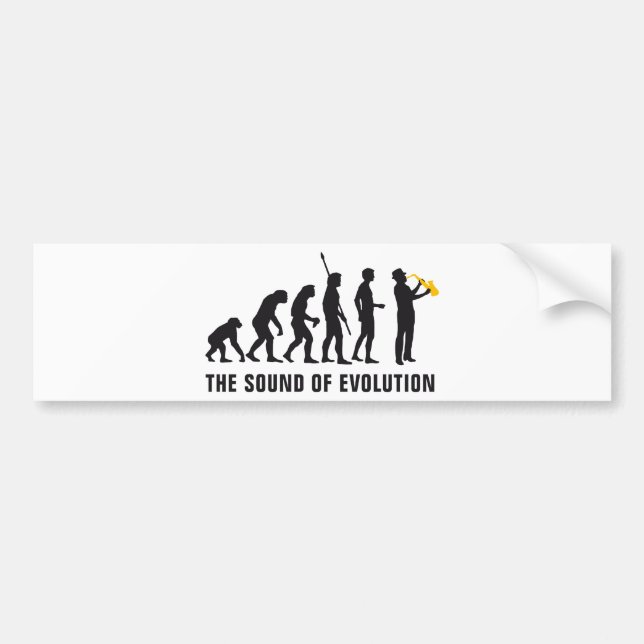 evolution bumper sticker (Front)