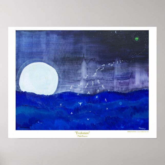 "Evolution"  by  Mark Easton Poster (Front)