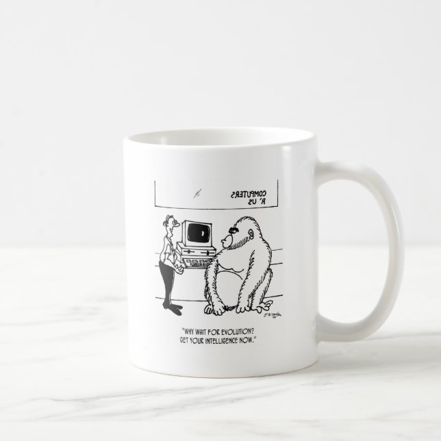 Evolution Cartoon 2839 Coffee Mug (Right)
