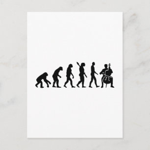Evolution Cello Postcard