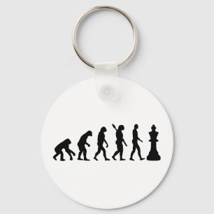 Evolution Chess king Key Ring