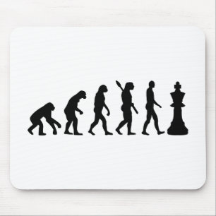 Evolution Chess king Mouse Pad