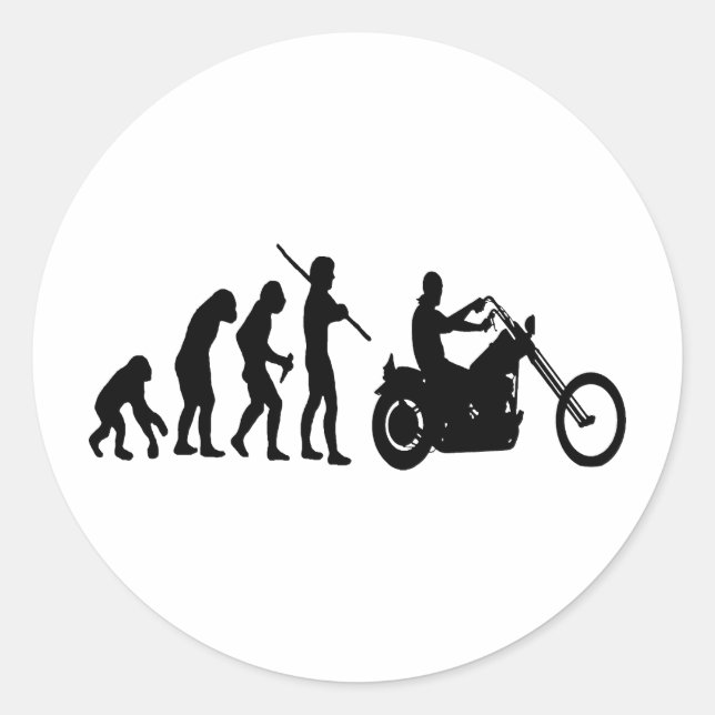 Evolution Classic Round Sticker (Front)