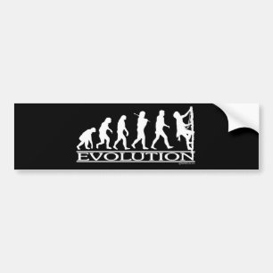 Evolution - Climbing Bumper Sticker